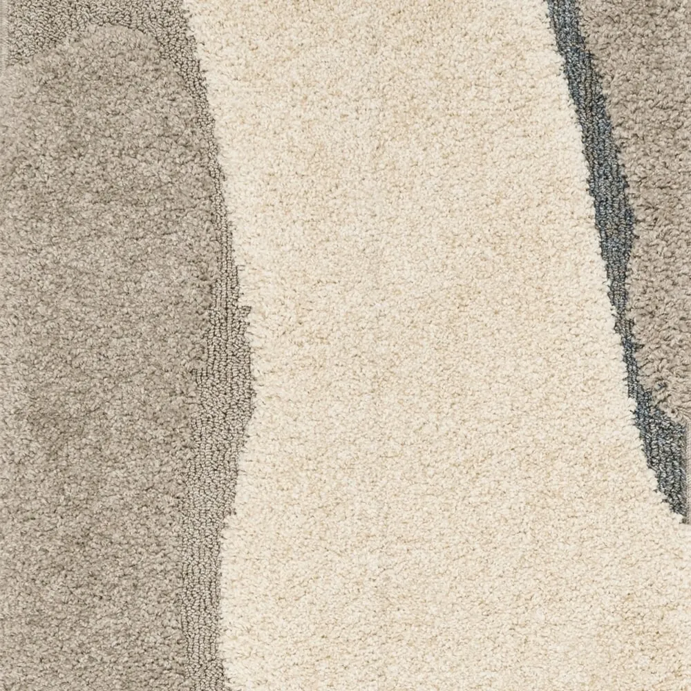 Carson Carrington Drammen Modern Abstract Waves Shag Area Rug