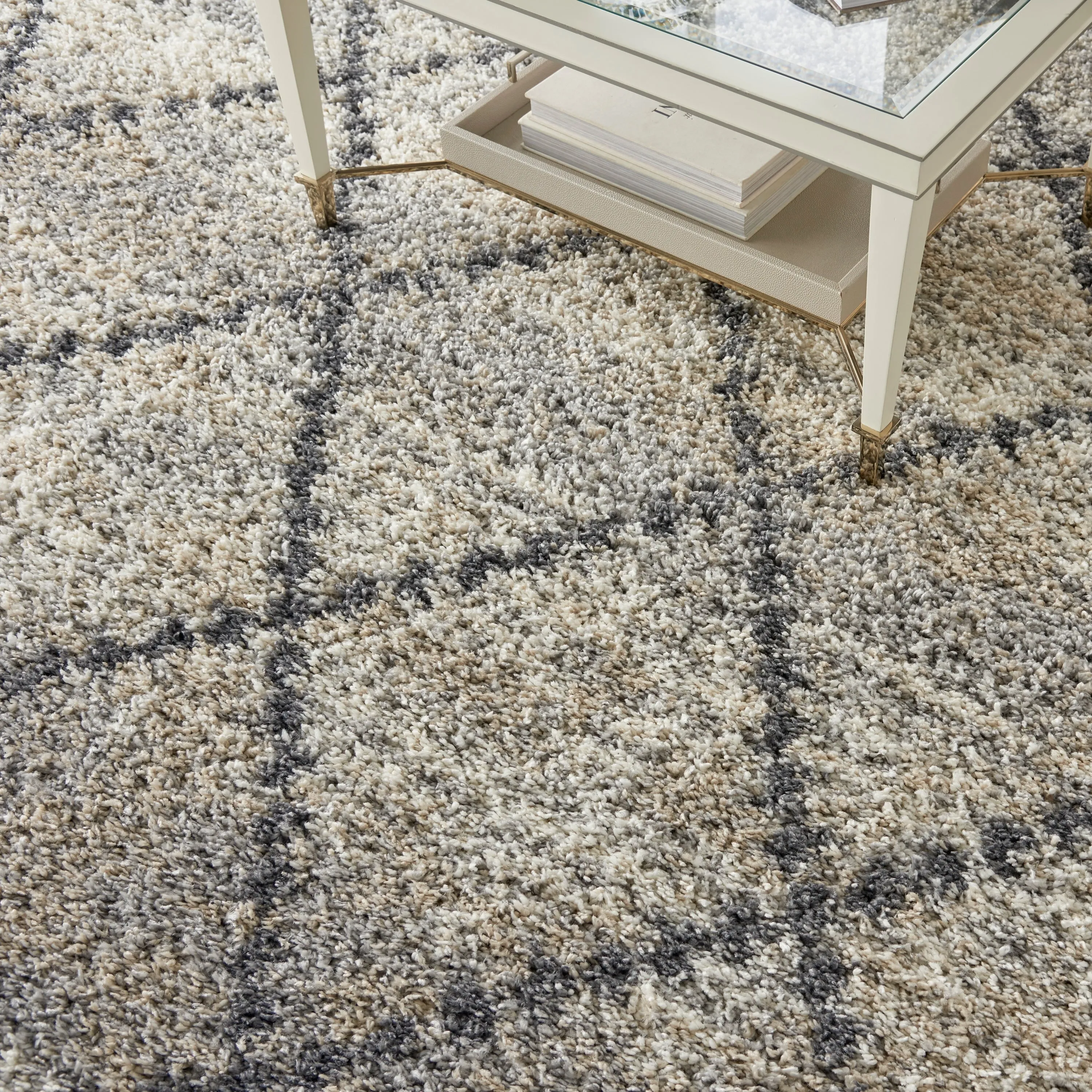 Carson Carrington Hjaltaryd Trellis Shag Area Rug