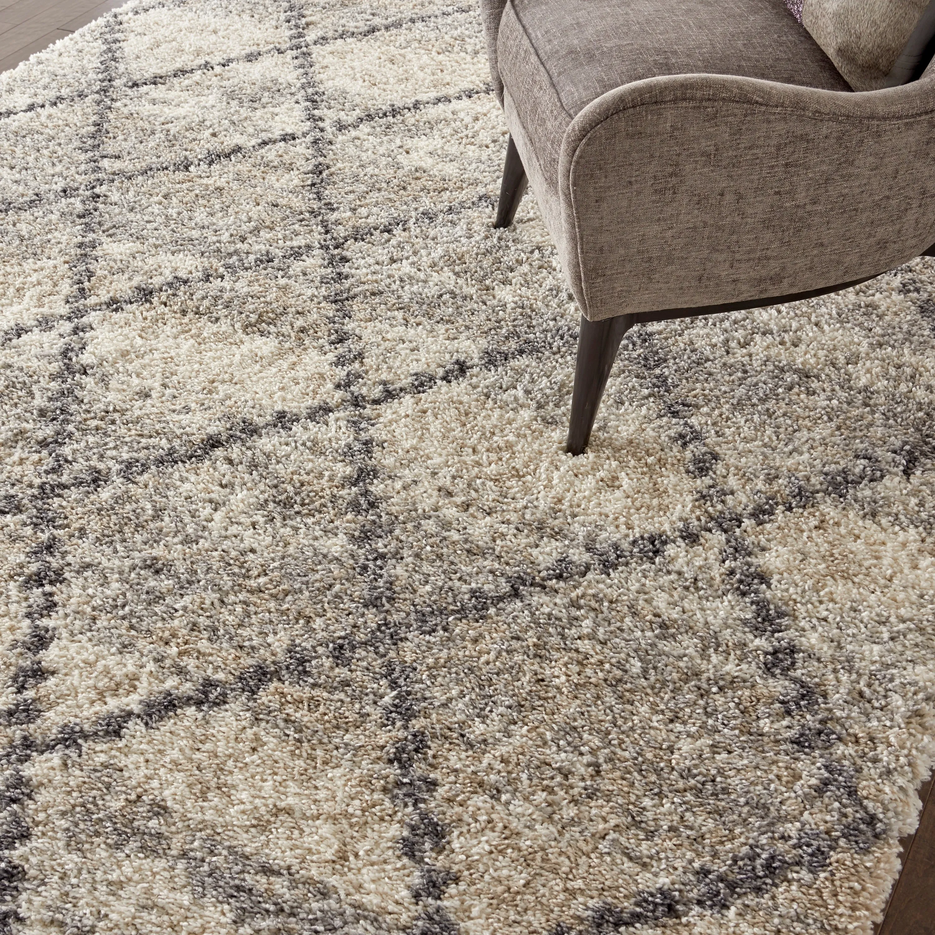 Carson Carrington Hjaltaryd Trellis Shag Area Rug