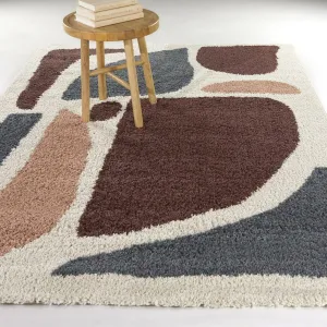 Cesare Abstract Shag Area Rug