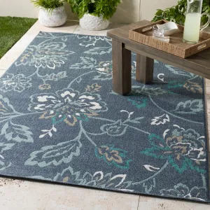 Cesarina Floral Indoor/ Outdoor Area Rug - 7'3 Round