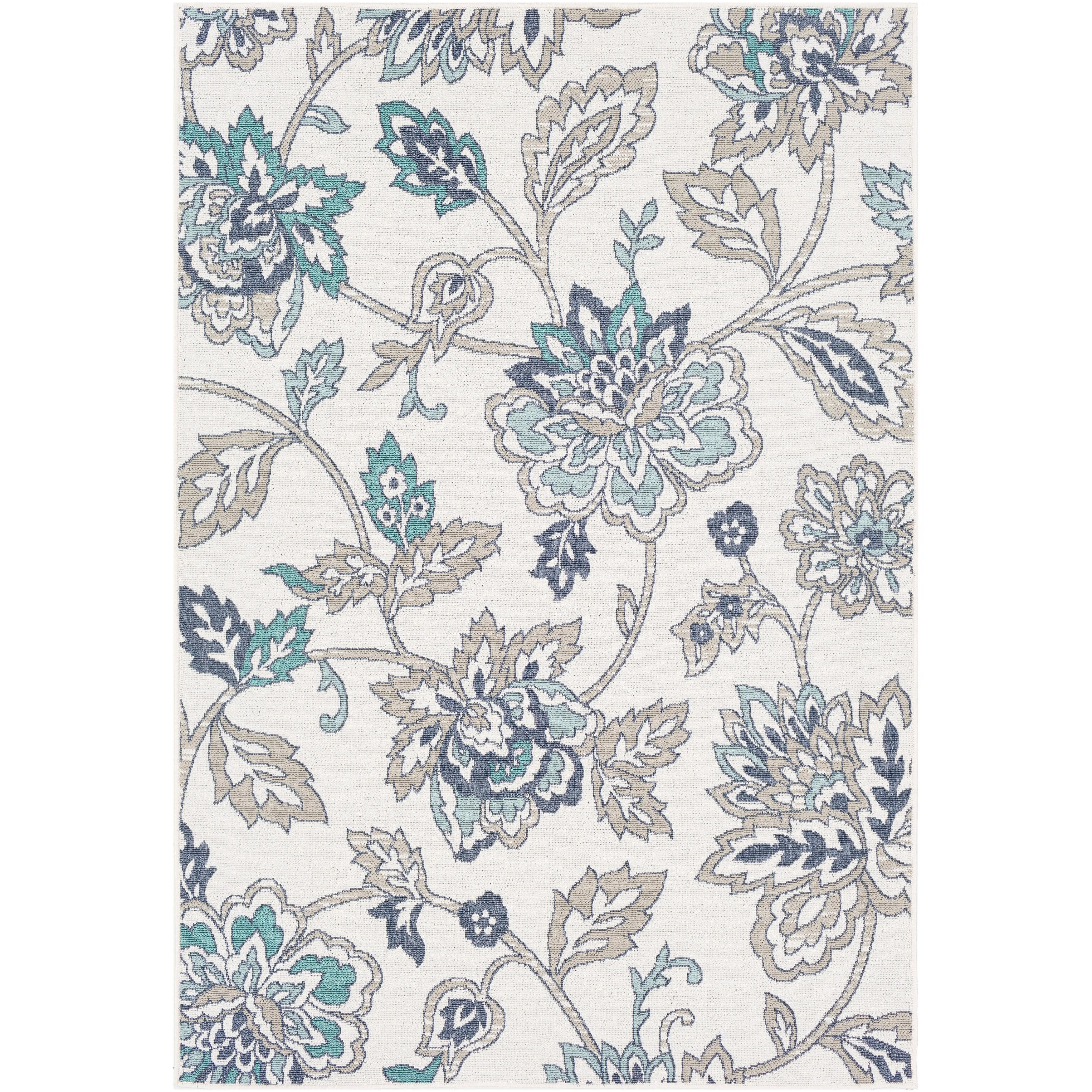 Cesarina Floral Indoor/ Outdoor Area Rug - 8'9 x 12'9