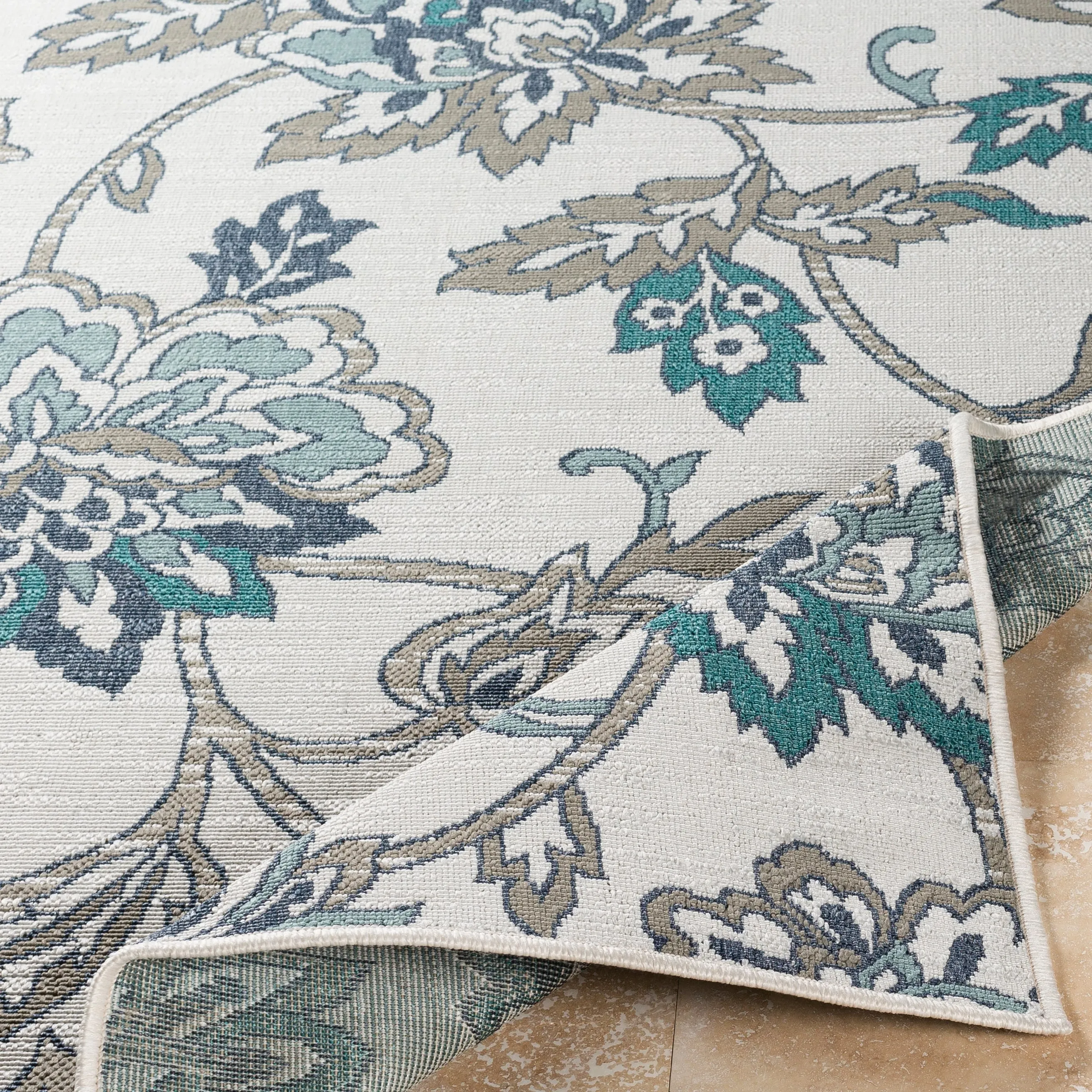 Cesarina Floral Indoor/ Outdoor Area Rug - 8'9 x 12'9