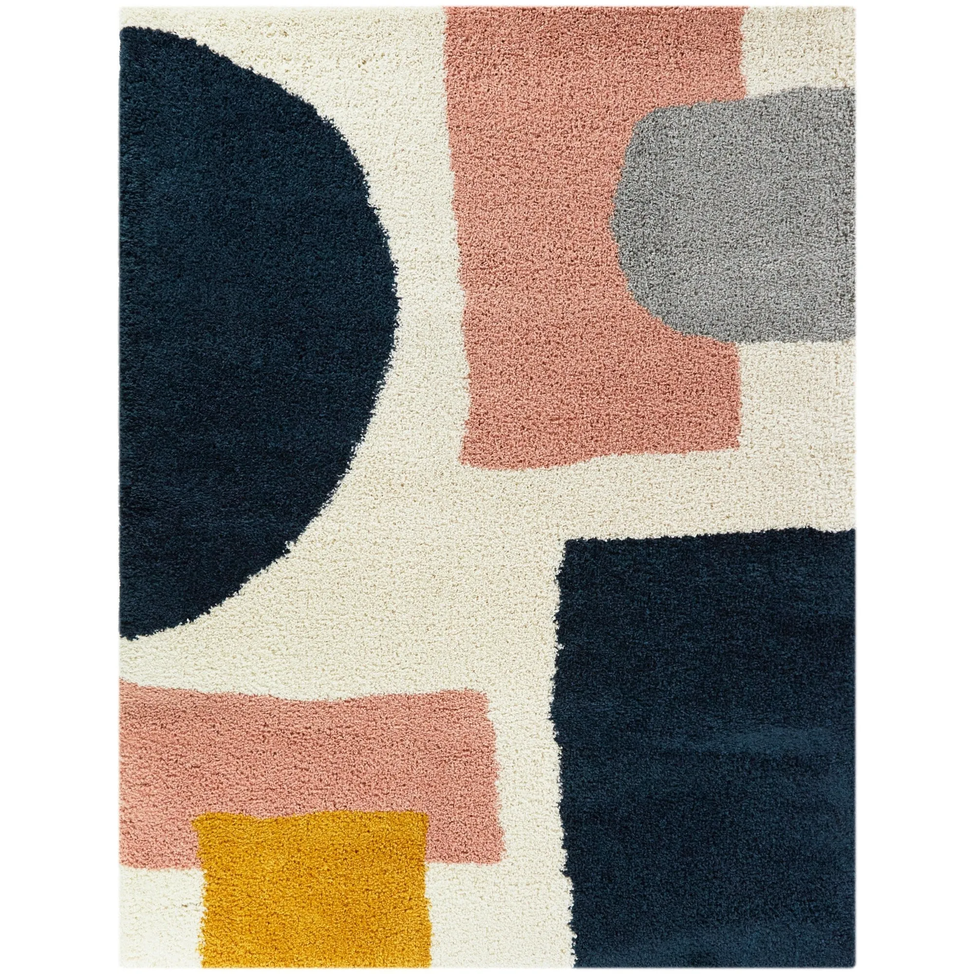 Chapelle Modern Geometric Shag Area Rug