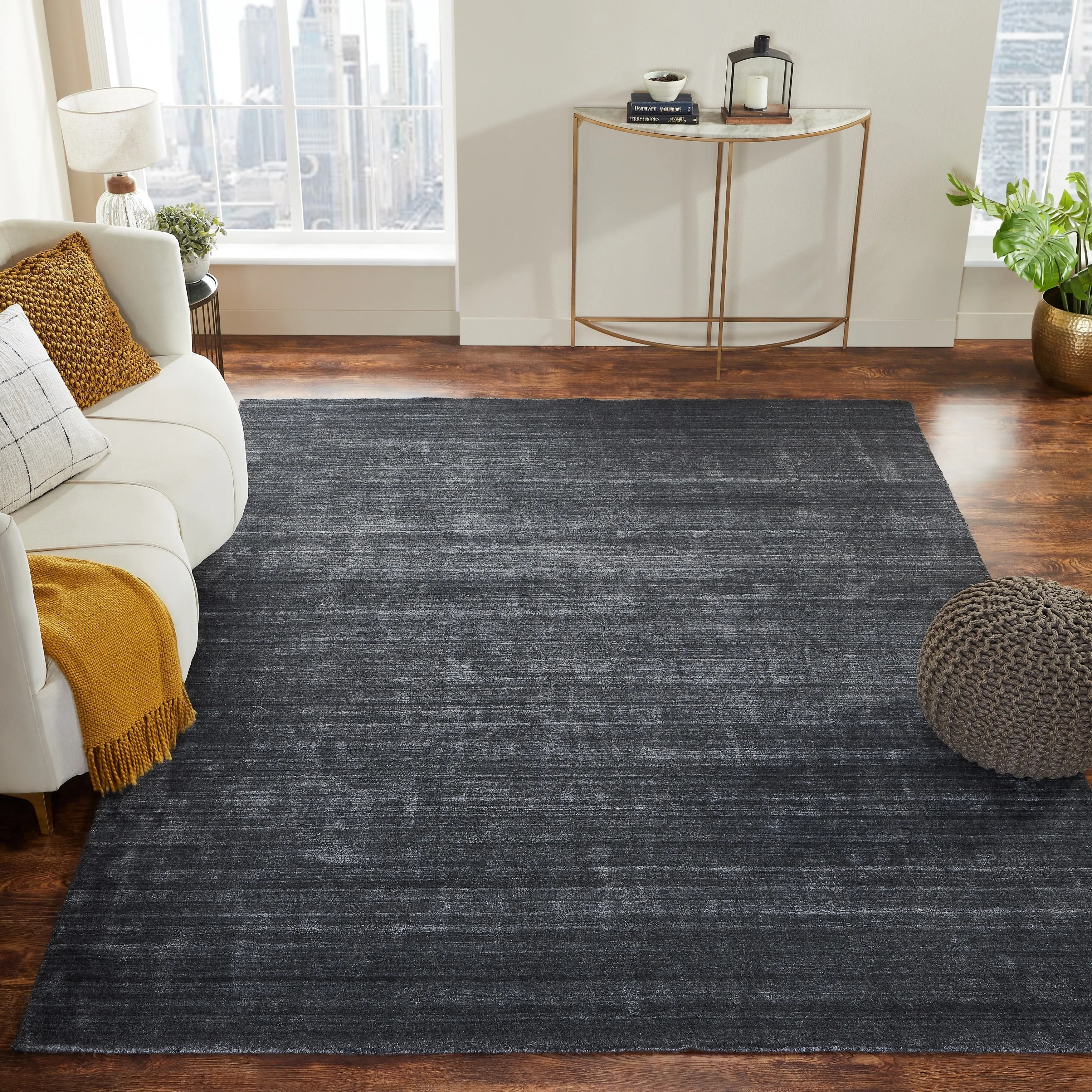 Charcoal Handmade Area Rug