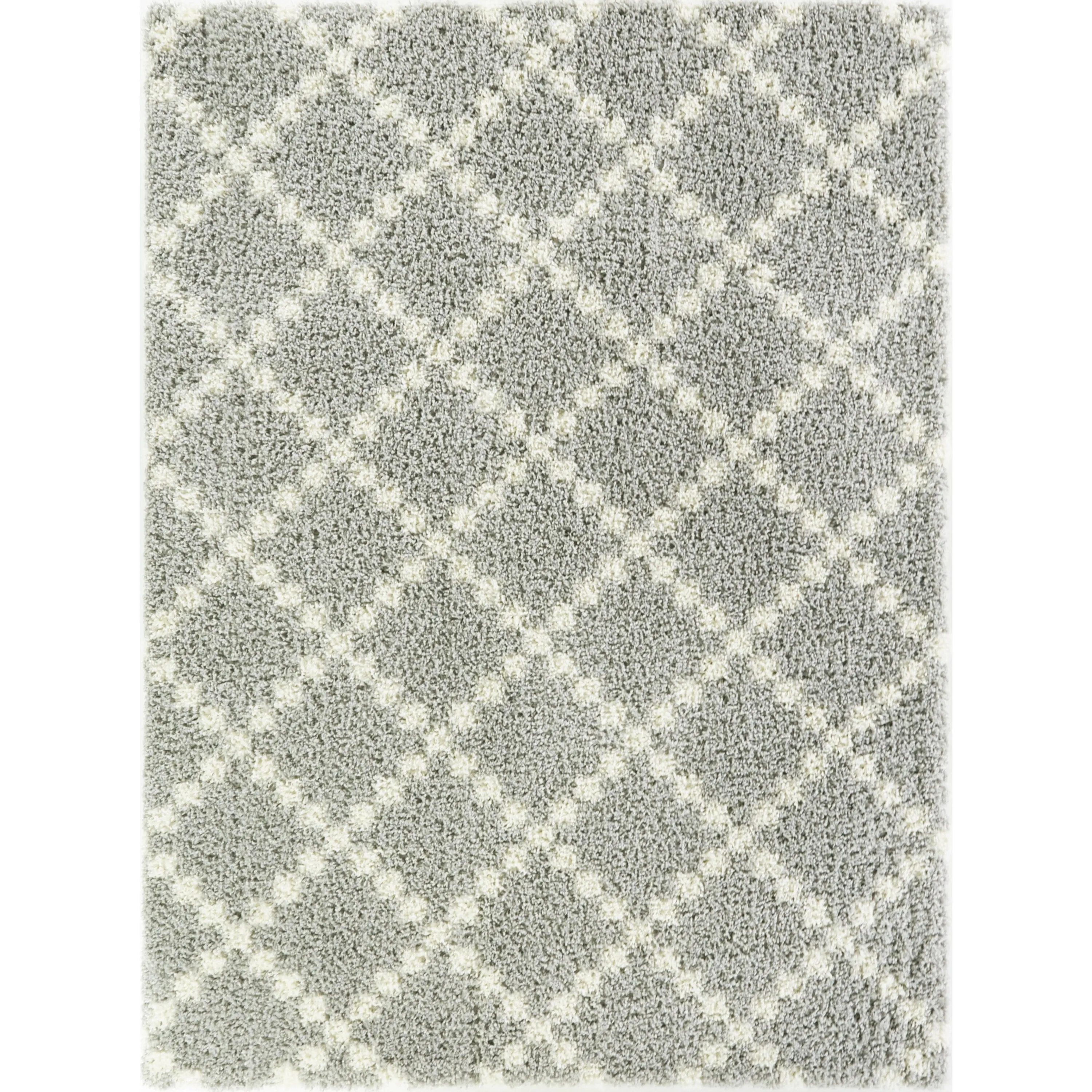 Cheshire Geometric Diamond Shag Area Rug