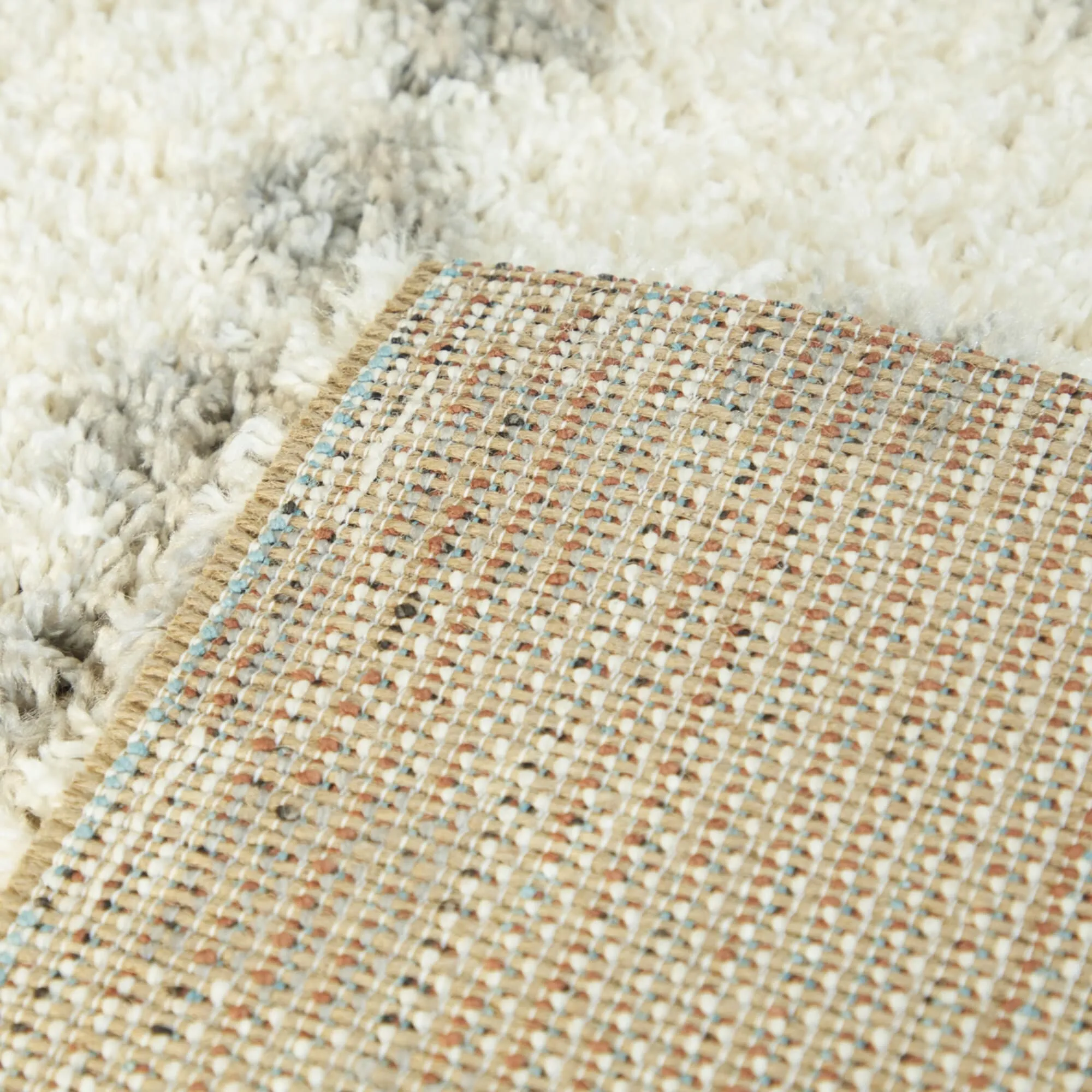 Cheshire Geometric Diamond Shag Area Rug