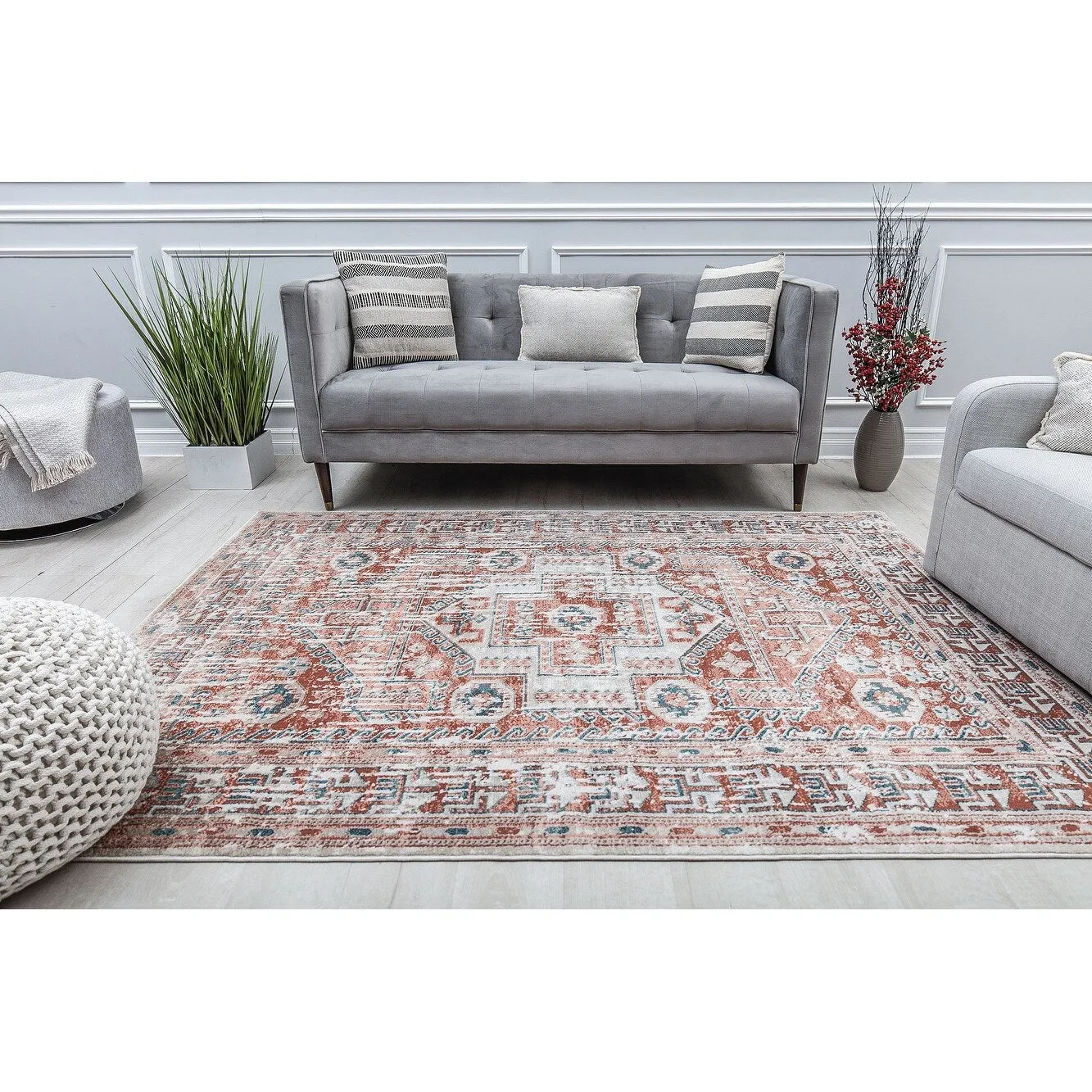 Claire Vintage Transitional Area Rug by Rugs America