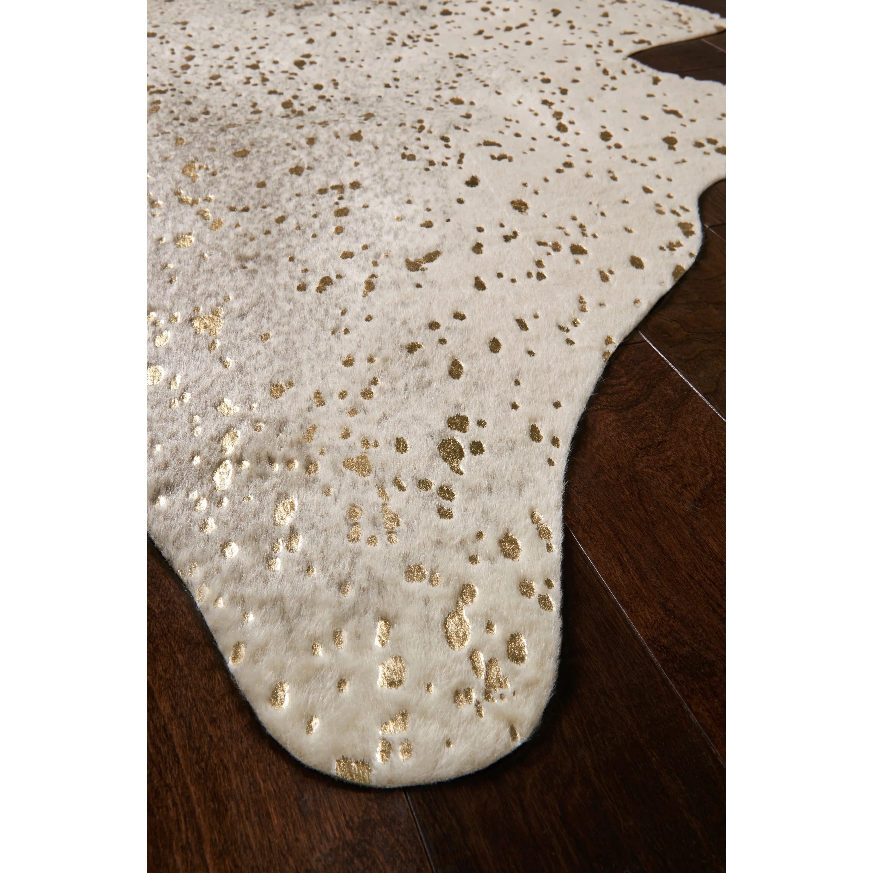 Clayton Modern Rustic Faux Cowhide Area Rug
