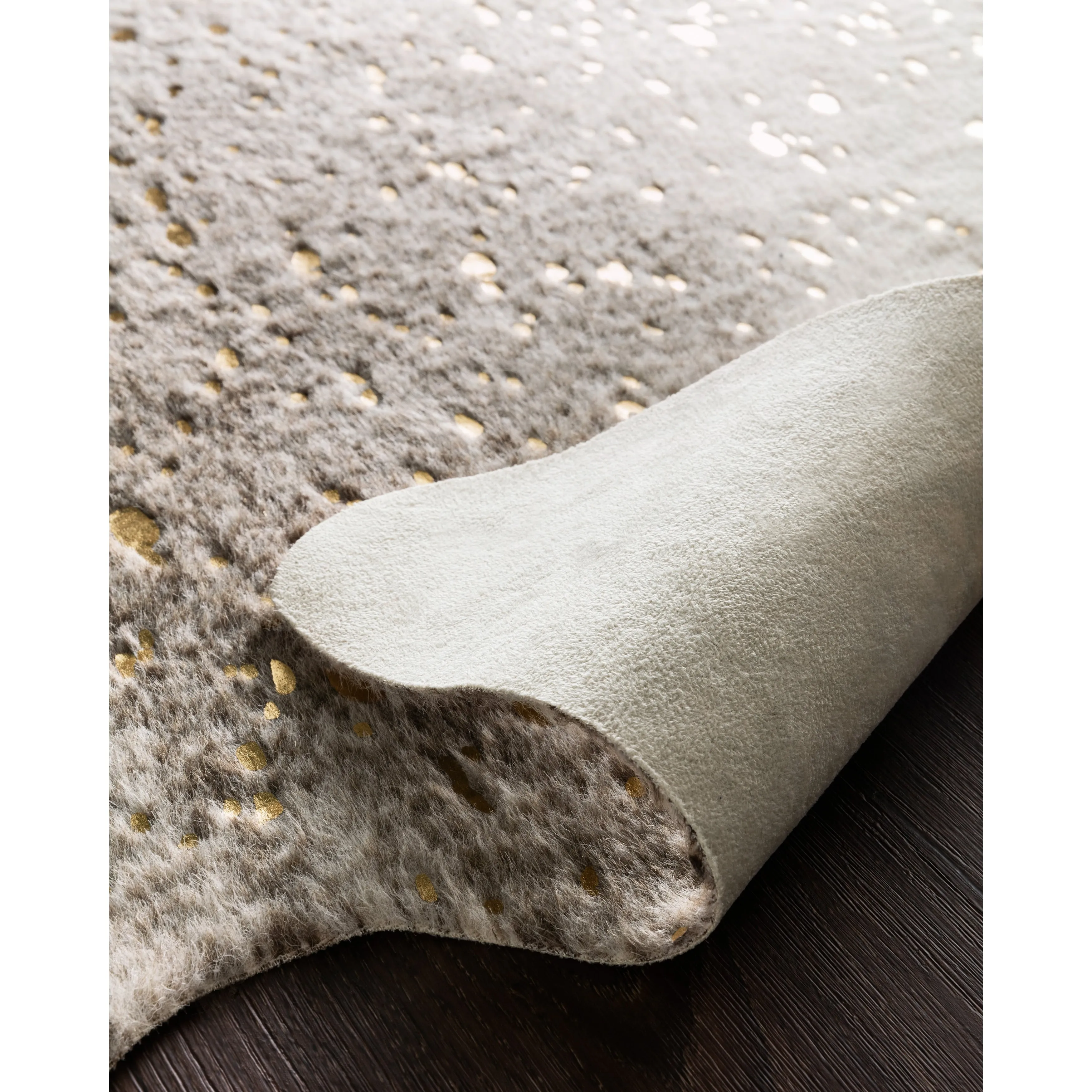 Clayton Modern Rustic Faux Cowhide Area Rug