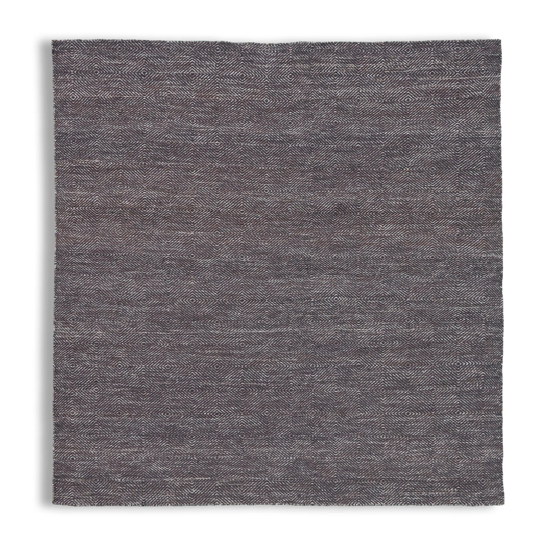 Coastal Handmade Wool Rugs Lattice Brown/Grey & White For Living Room