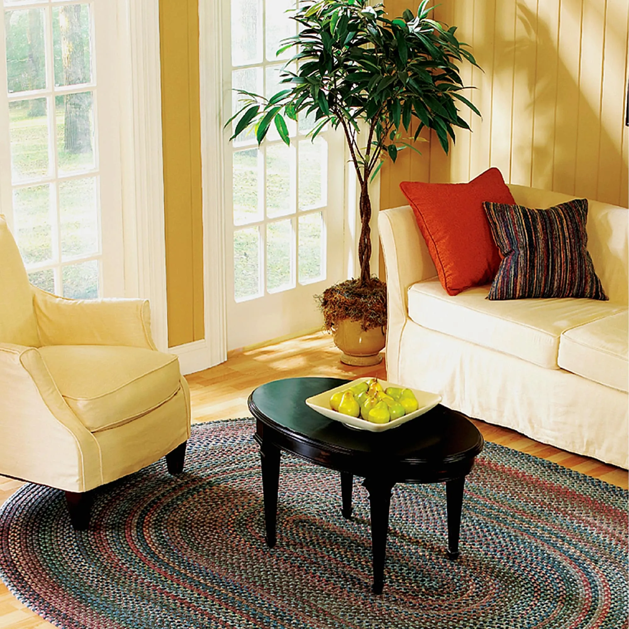 Colonial Mills Westcott Indoor Space-dyed Wool Braided Area Rug