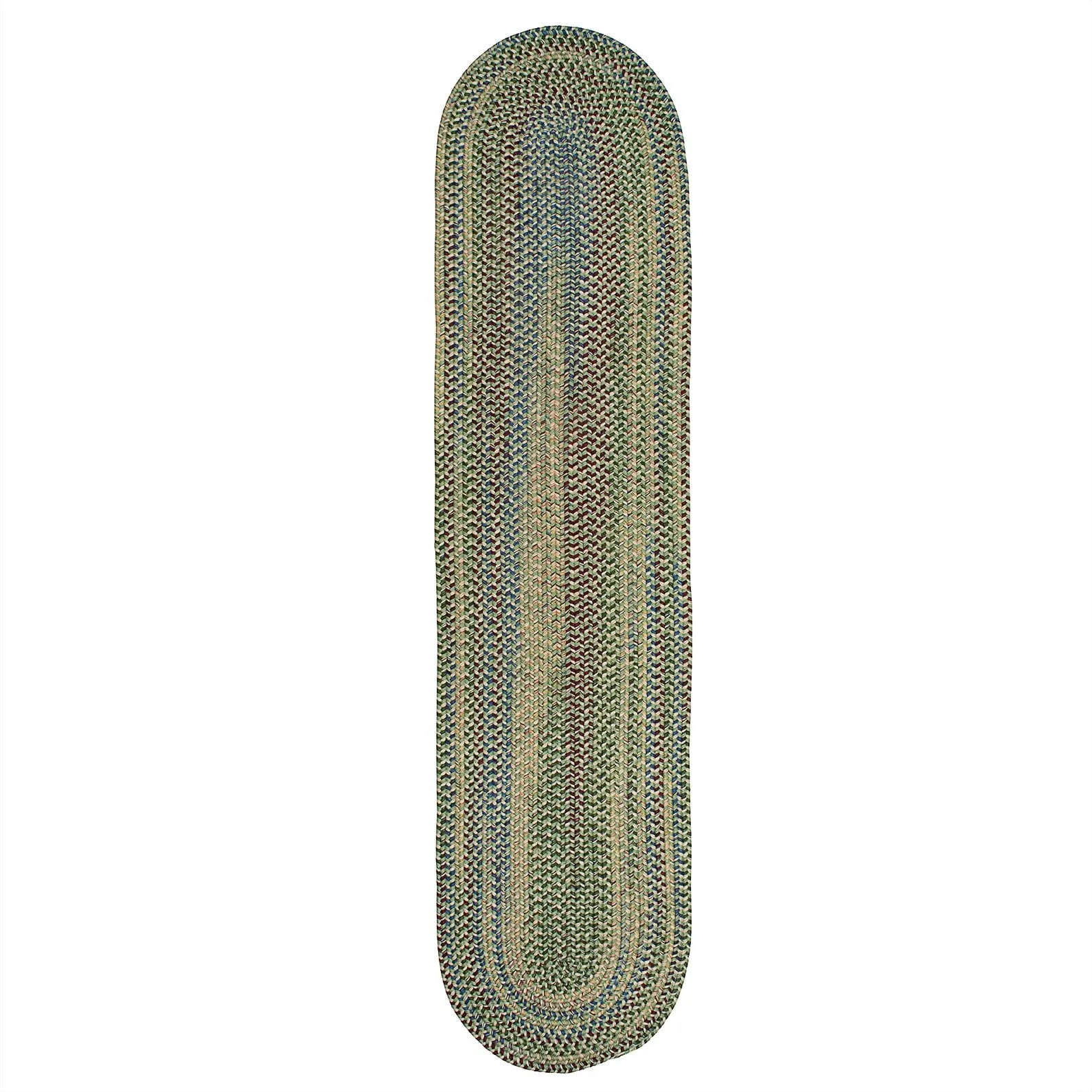 Colonial Mills Worley Multicolor Rustic Braided Handcrafted Runner Rug