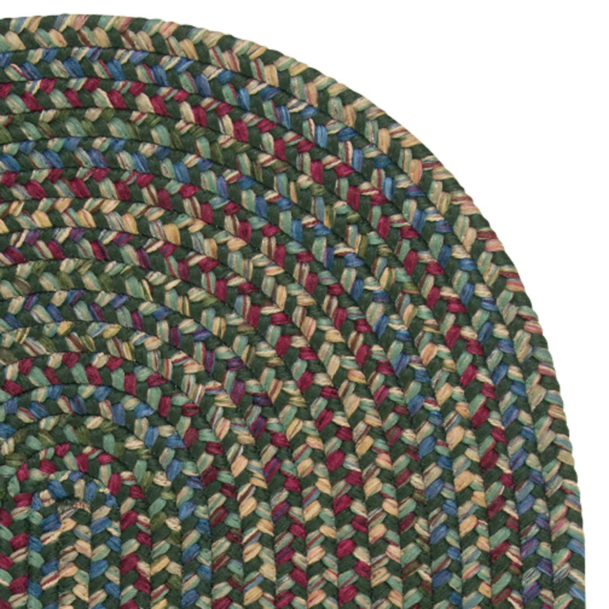 Colonial Mills Worley Multicolor Rustic Braided Handcrafted Runner Rug
