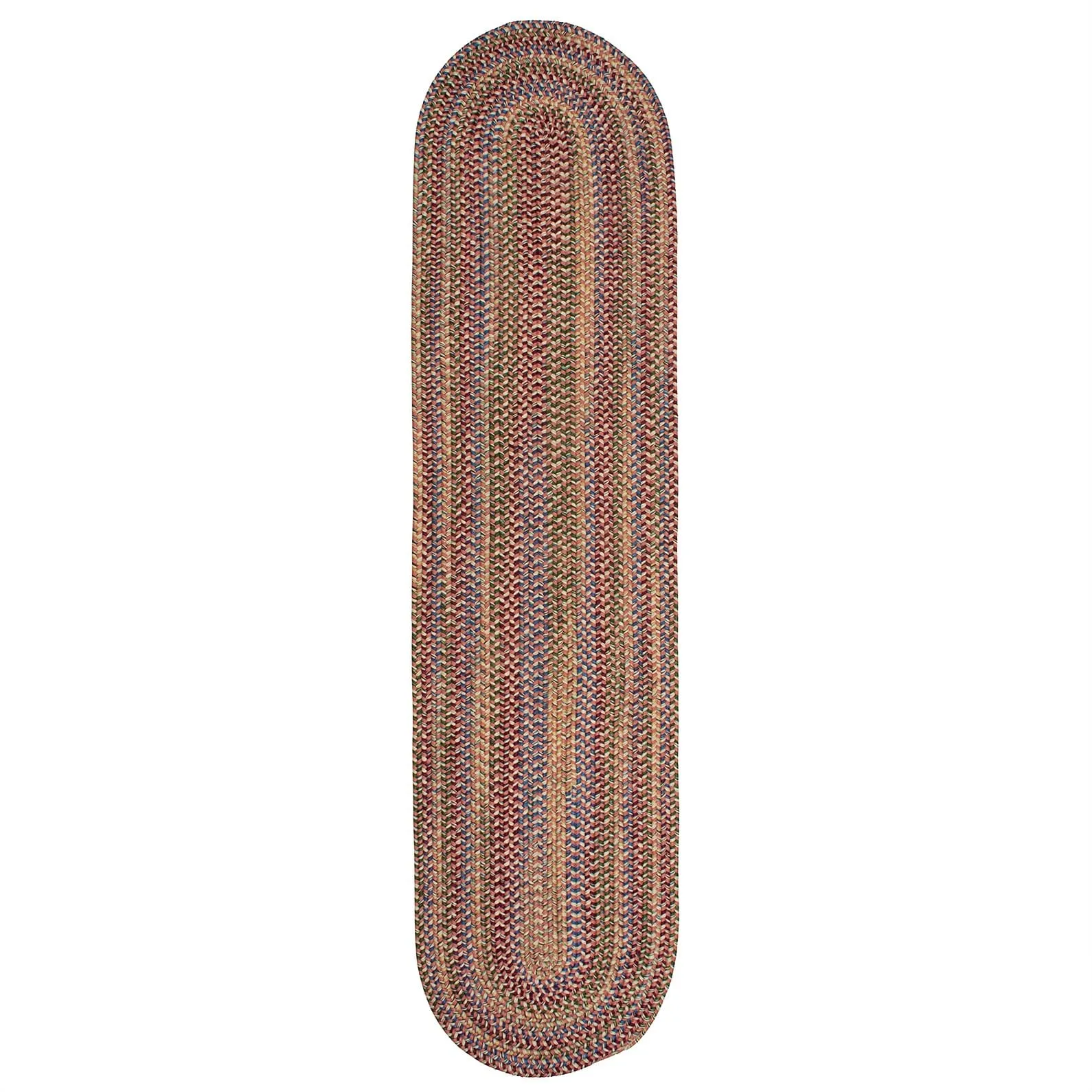 Colonial Mills Worley Multicolor Rustic Braided Handcrafted Runner Rug