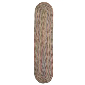 Colonial Mills Worley Multicolor Rustic Braided Handcrafted Runner Rug
