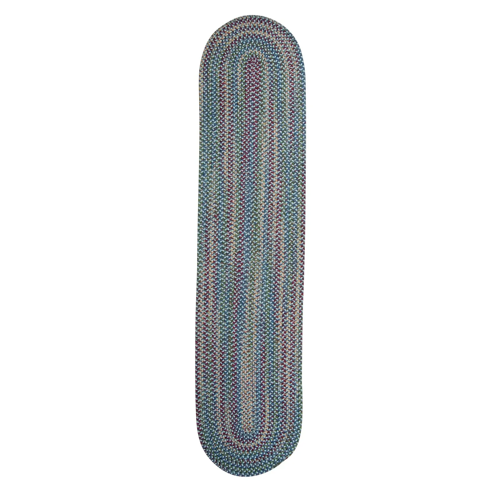 Colonial Mills Worley Multicolor Rustic Braided Handcrafted Runner Rug