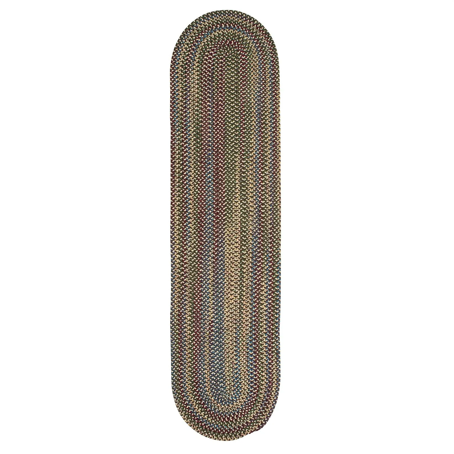 Colonial Mills Worley Multicolor Rustic Braided Handcrafted Runner Rug