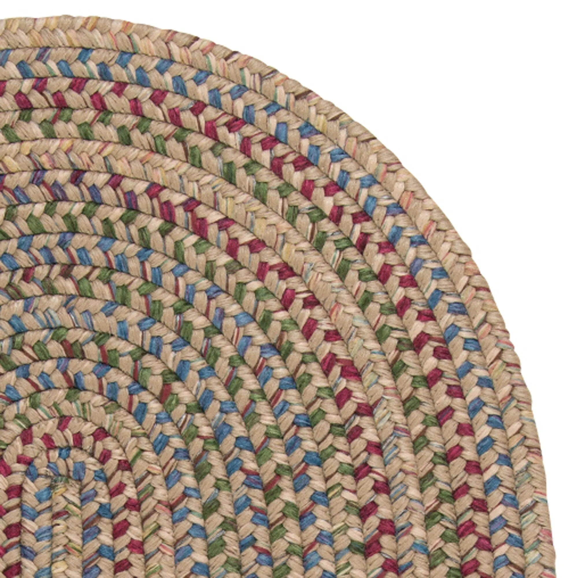 Colonial Mills Worley Multicolor Rustic Braided Handcrafted Runner Rug