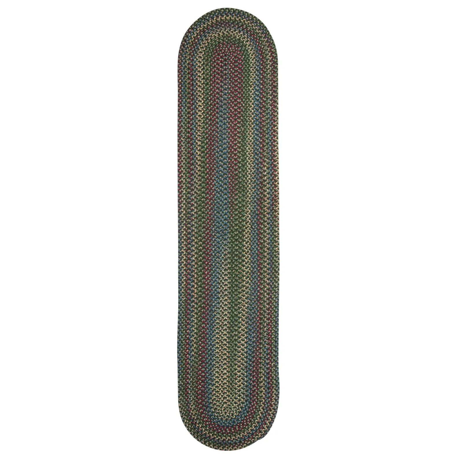 Colonial Mills Worley Multicolor Rustic Braided Handcrafted Runner Rug