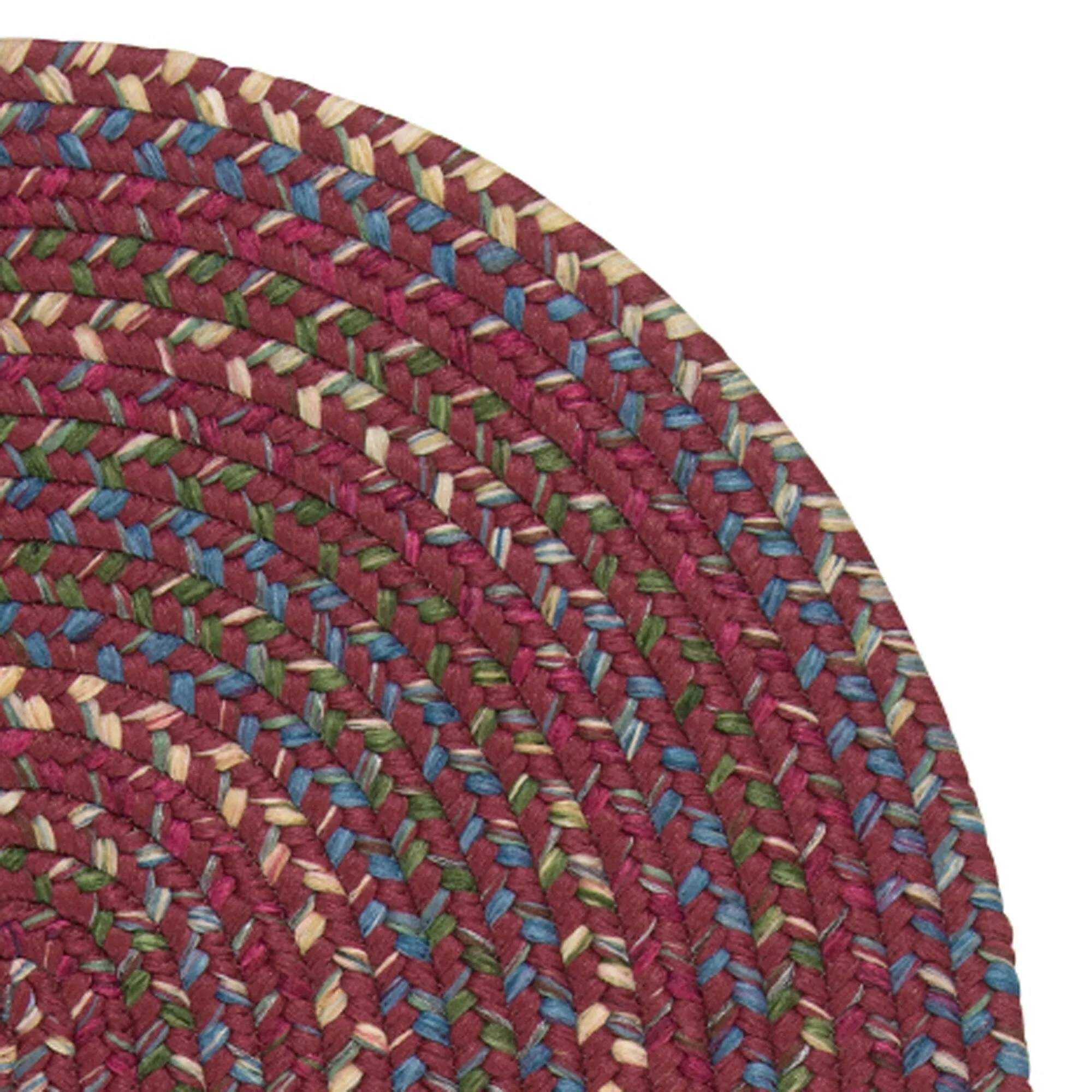 Colonial Mills Worley Multicolor Rustic Braided Handcrafted Runner Rug