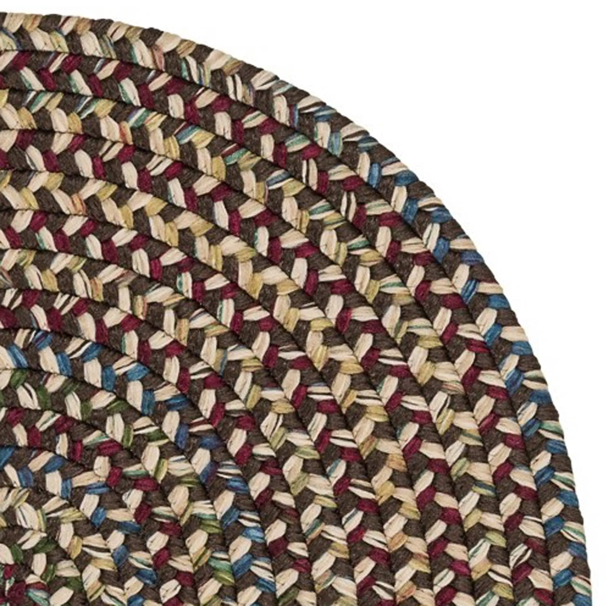 Colonial Mills Worley Multicolor Rustic Braided Handcrafted Runner Rug