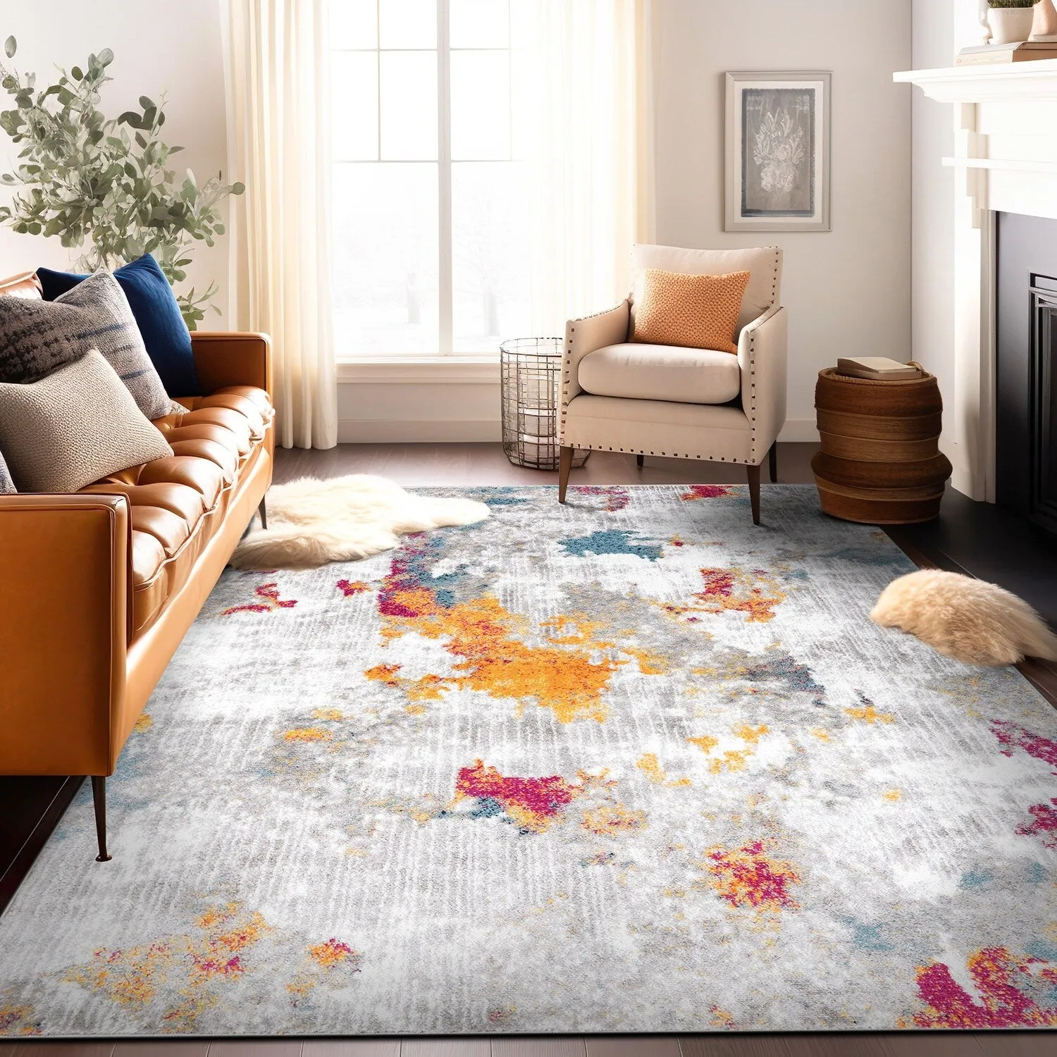 Contemporary Abstract Elegance Area Rug