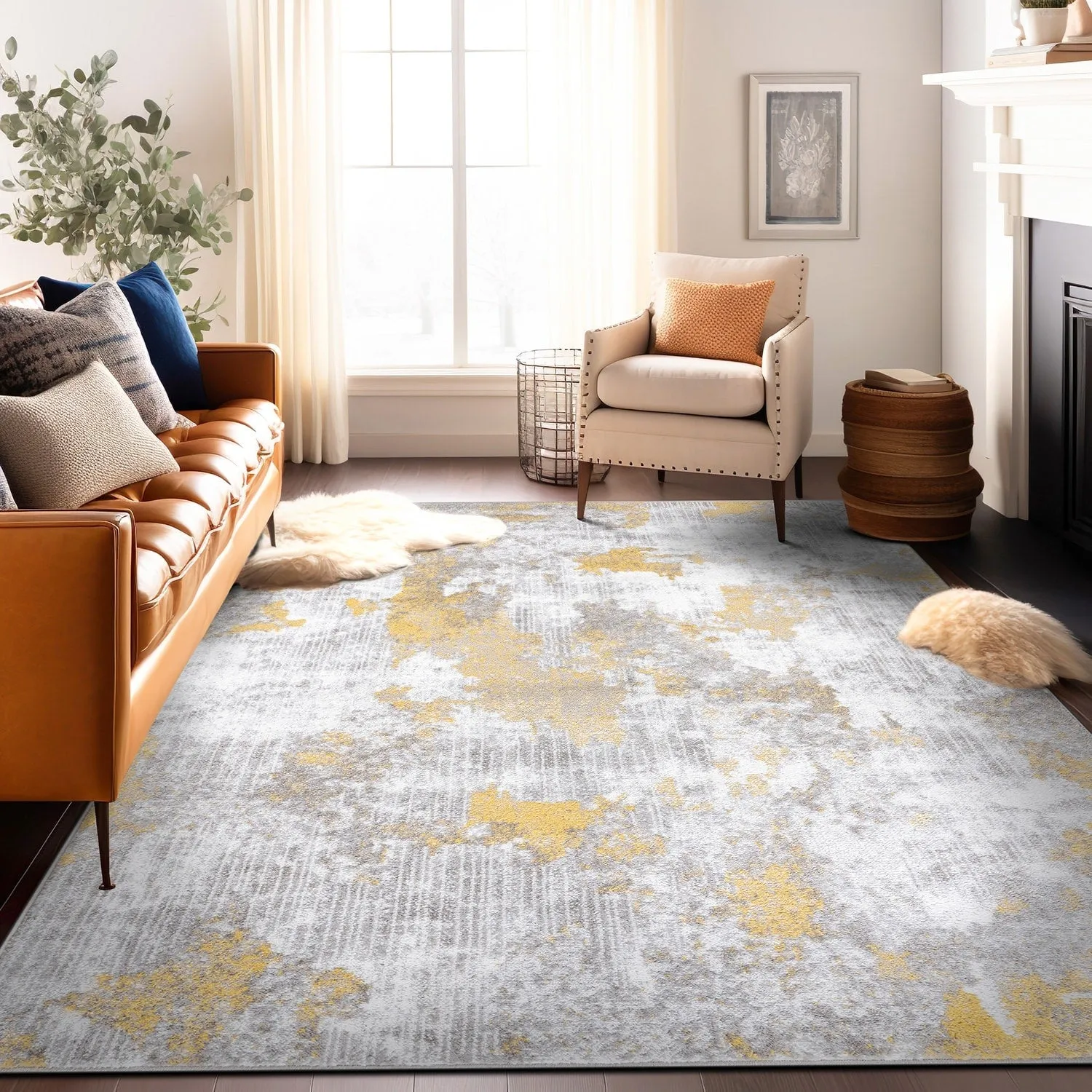 Contemporary Abstract Elegance Area Rug