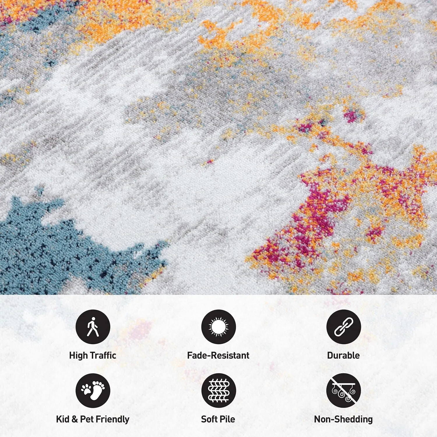 Contemporary Abstract Elegance Area Rug