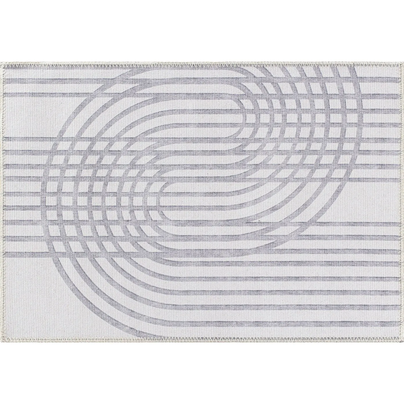 Contemporary Lines Machine Washable Area Rug
