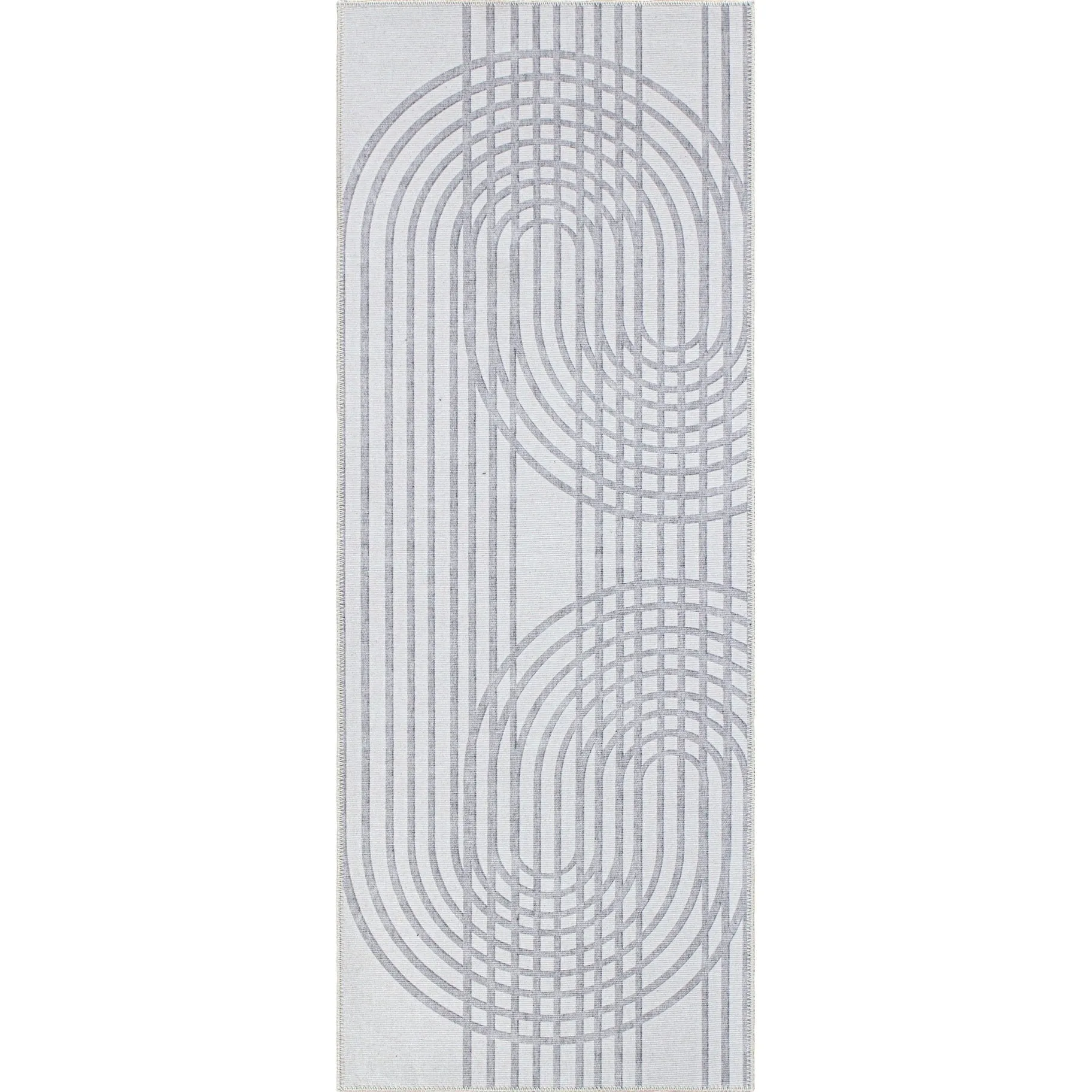 Contemporary Lines Machine Washable Area Rug