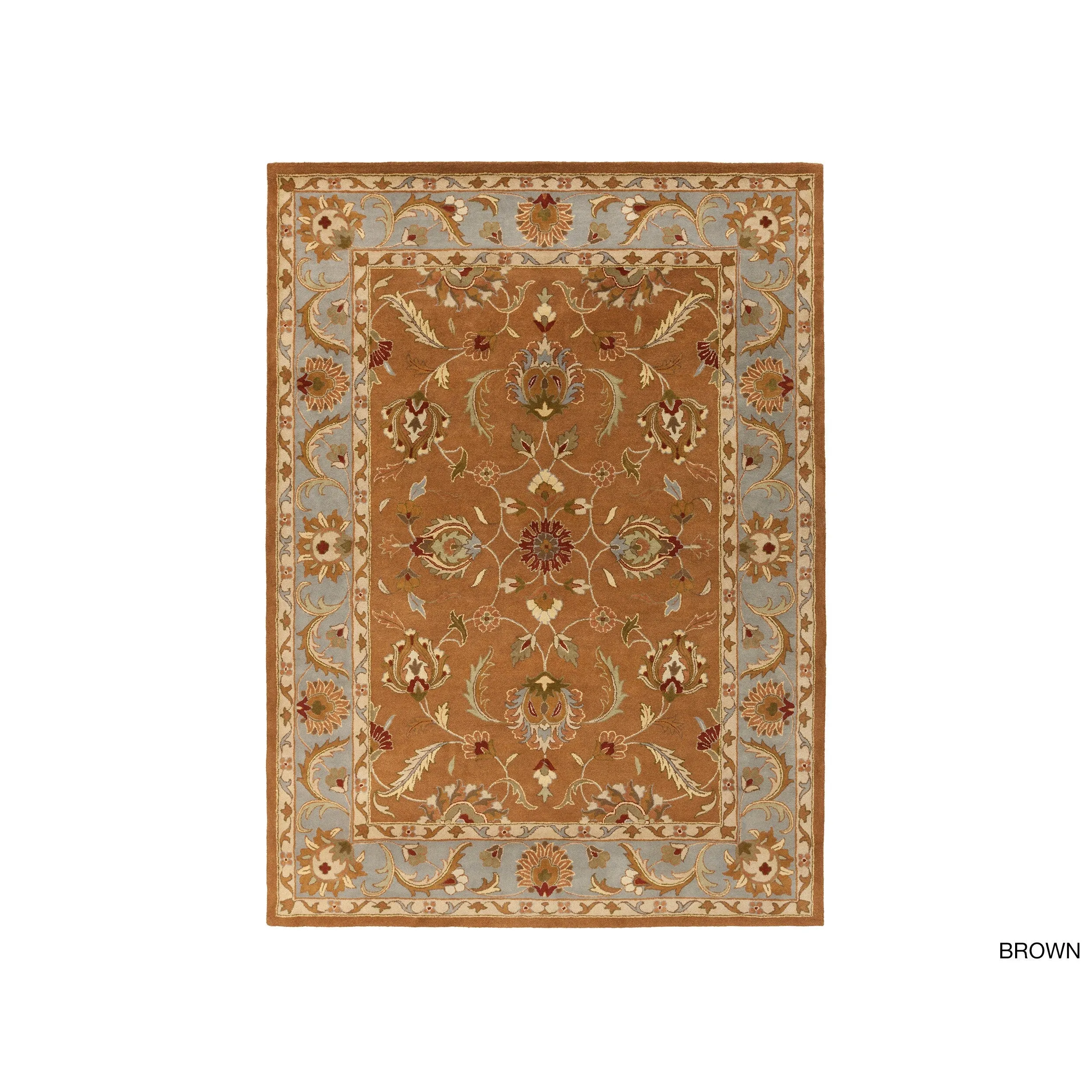 Copper Grove Karelini Hand-tufted Bordered Wool Area Rug
