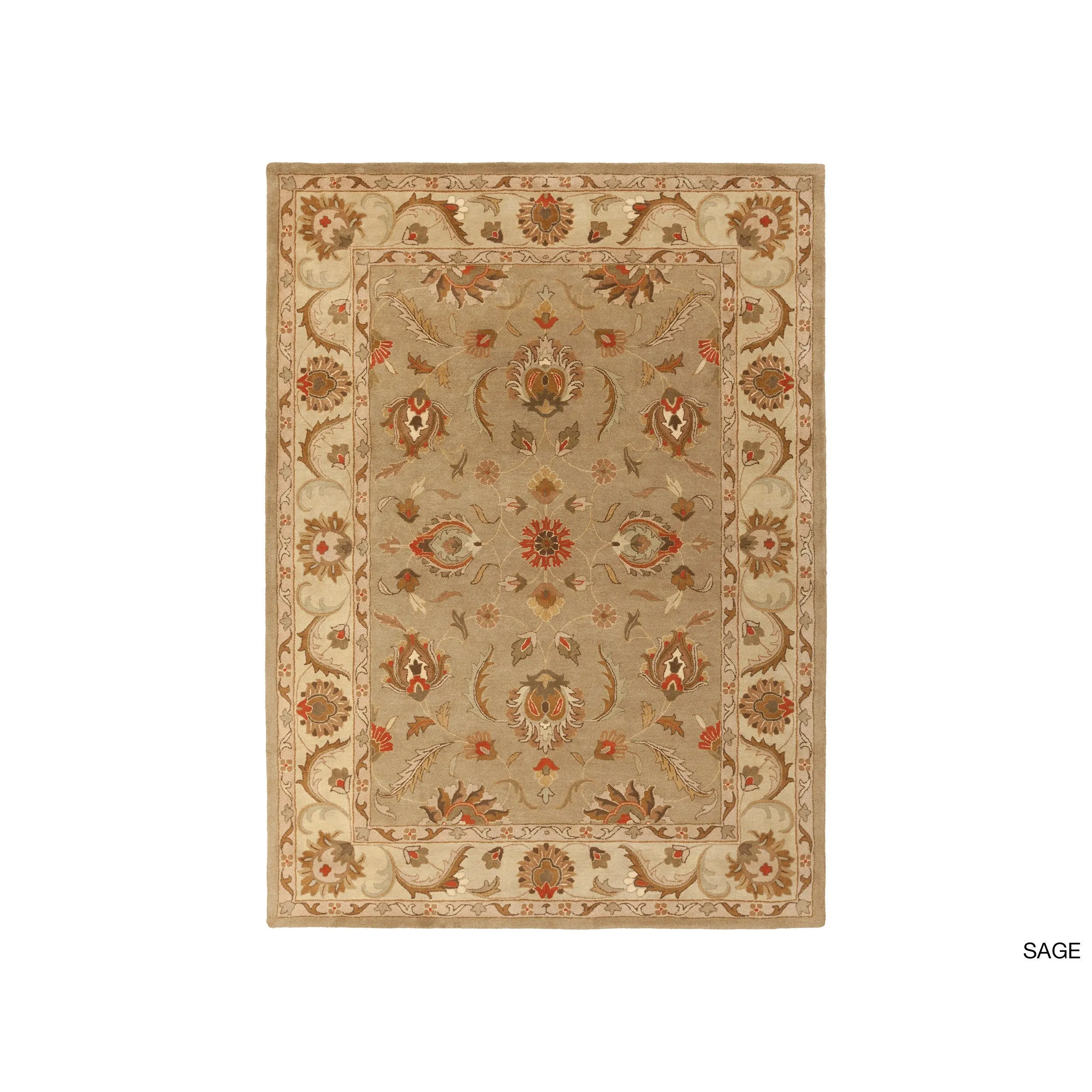 Copper Grove Karelini Hand-tufted Bordered Wool Area Rug
