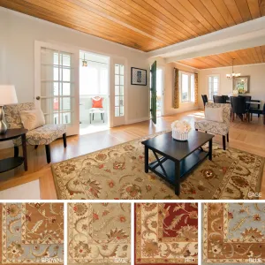 Copper Grove Karelini Hand-tufted Bordered Wool Area Rug