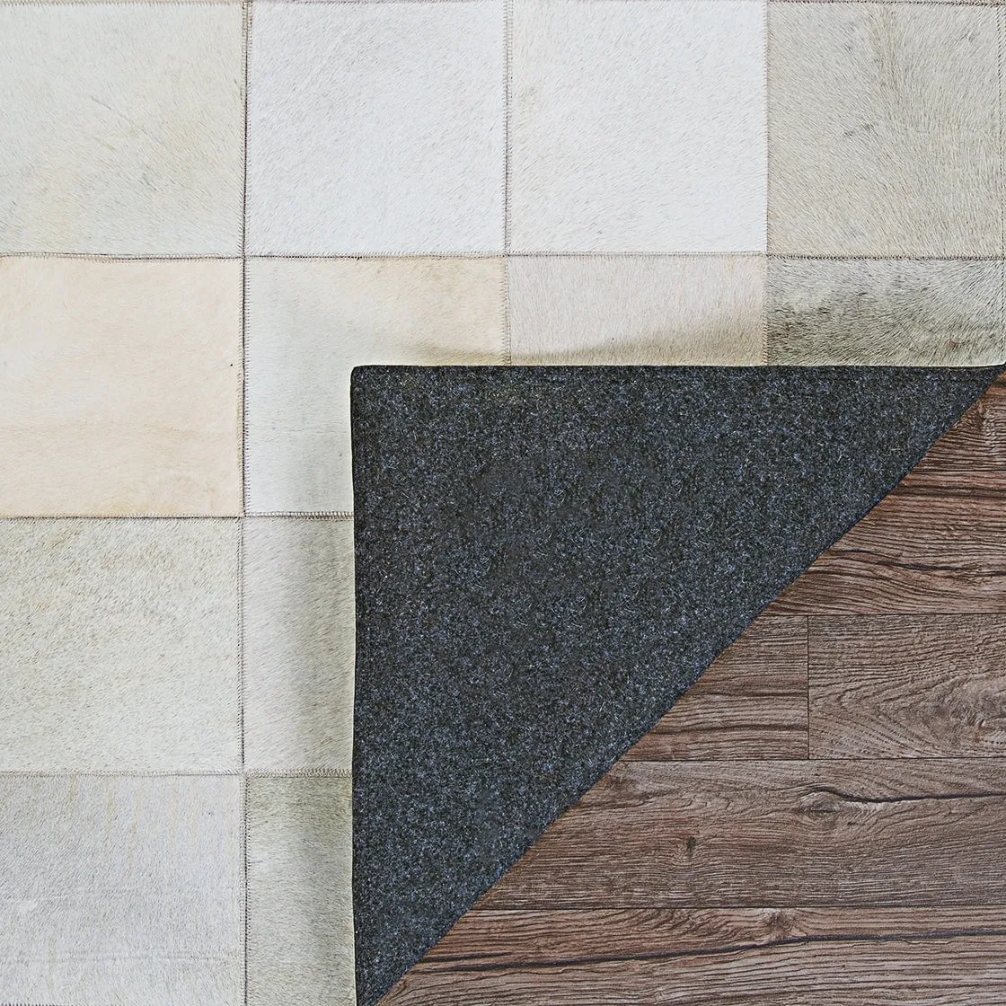 Couristan Chalet Tile Geometric Cowhide Handmade Area Rug