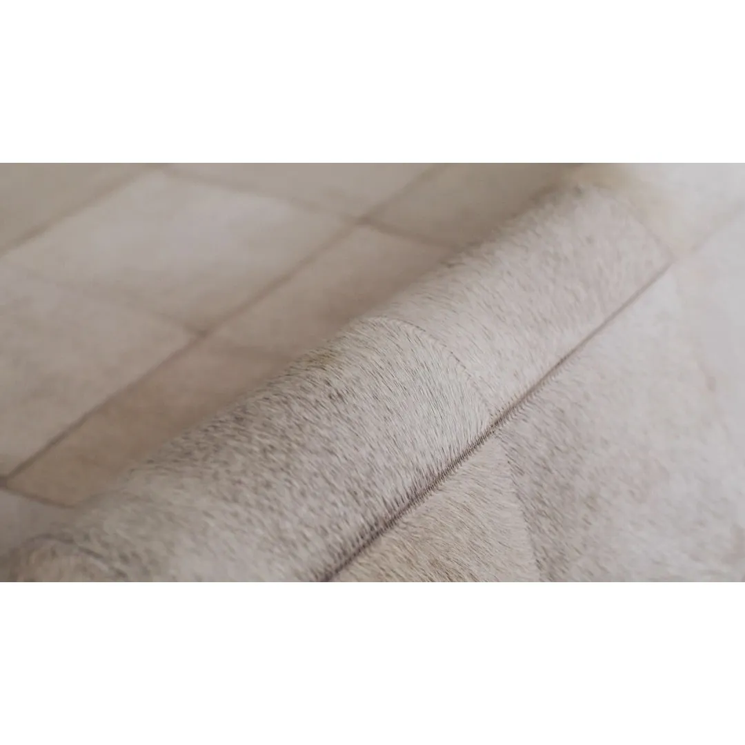 Couristan Chalet Tile Geometric Cowhide Handmade Area Rug