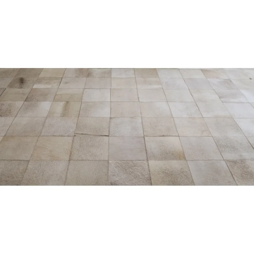 Couristan Chalet Tile Geometric Cowhide Handmade Area Rug
