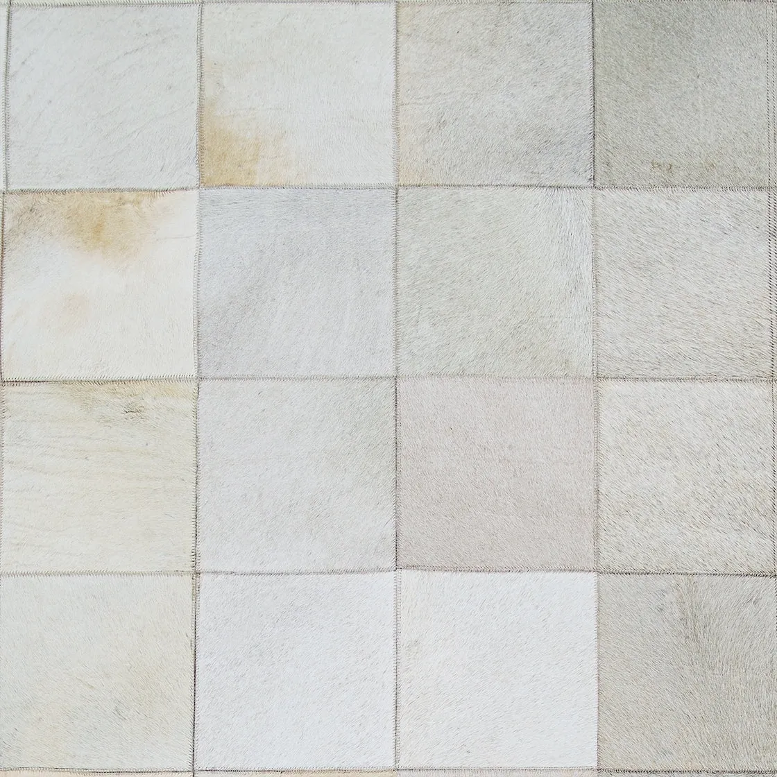 Couristan Chalet Tile Geometric Cowhide Handmade Area Rug
