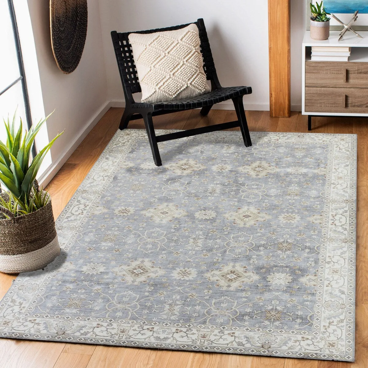 Creative Home Ideas Washable Skid-Resistant Chenille Rug