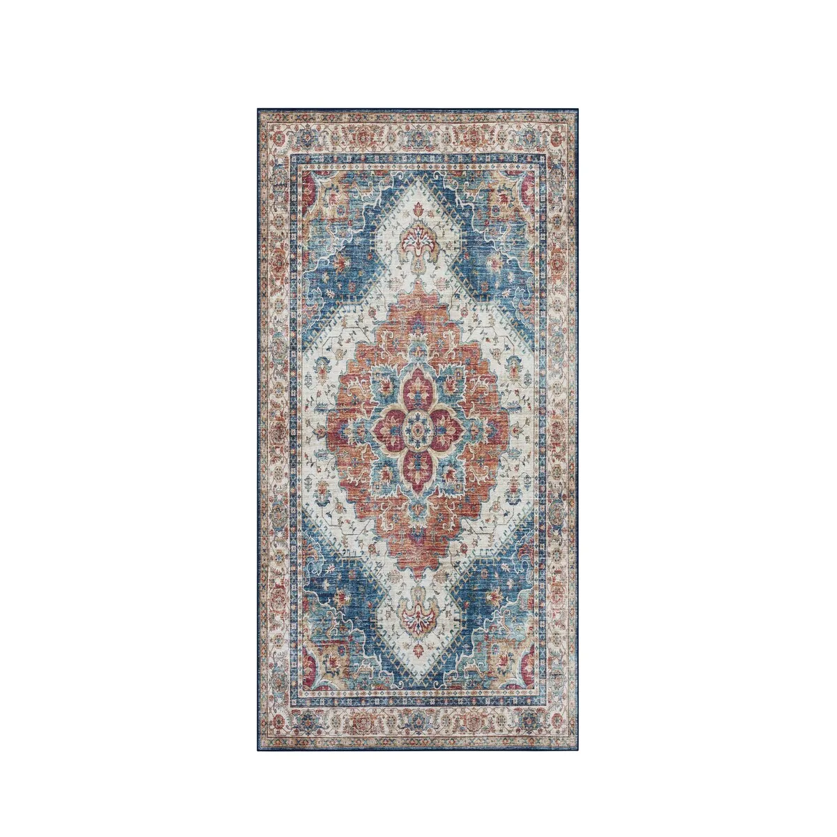 Creative Home Ideas Washable Skid-Resistant Chenille Rug