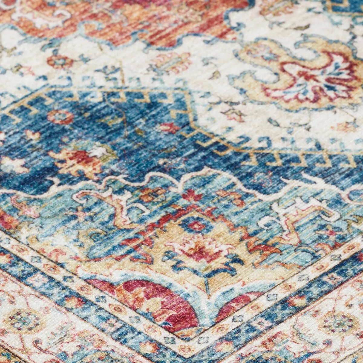 Creative Home Ideas Washable Skid-Resistant Chenille Rug