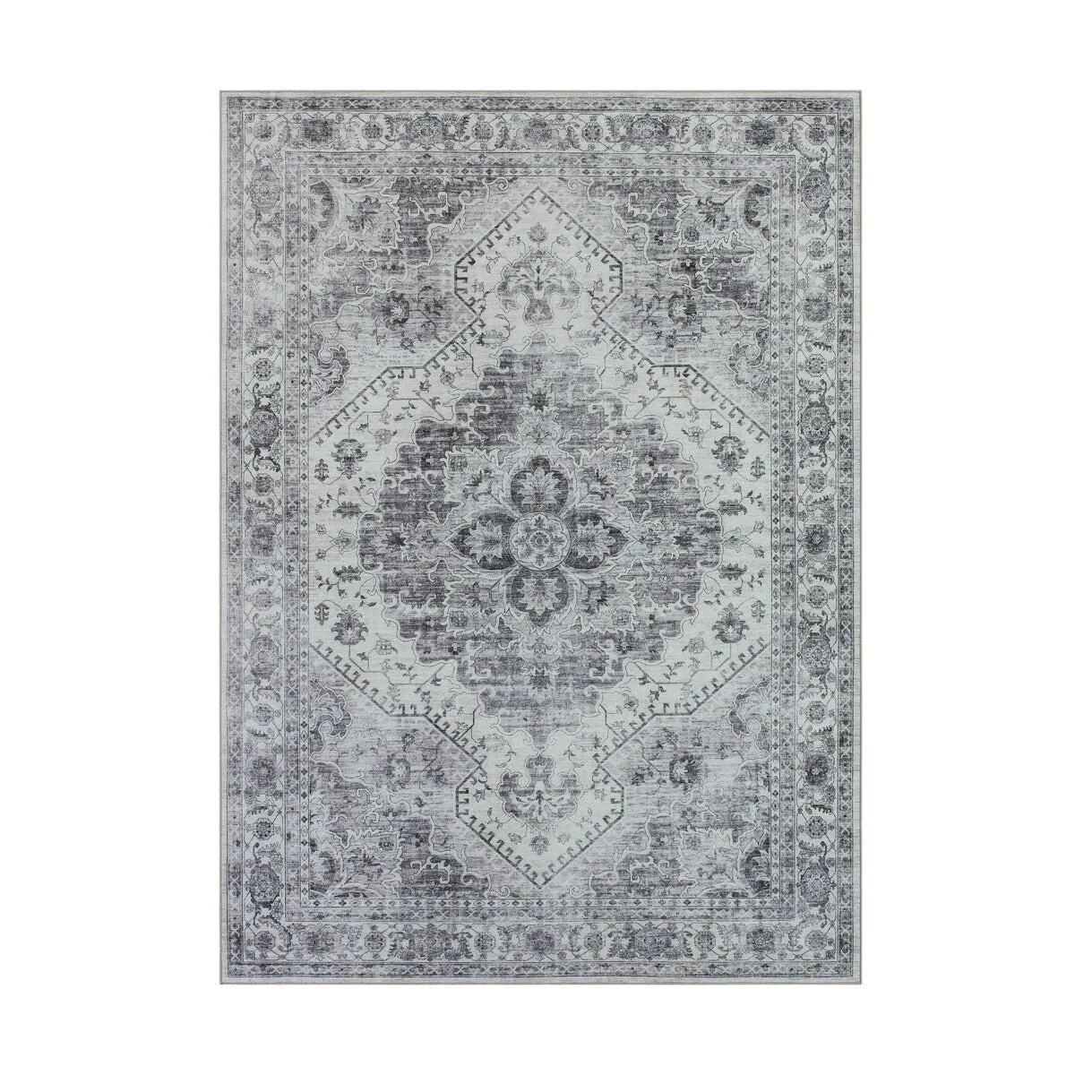 Creative Home Ideas Washable Skid-Resistant Chenille Rug