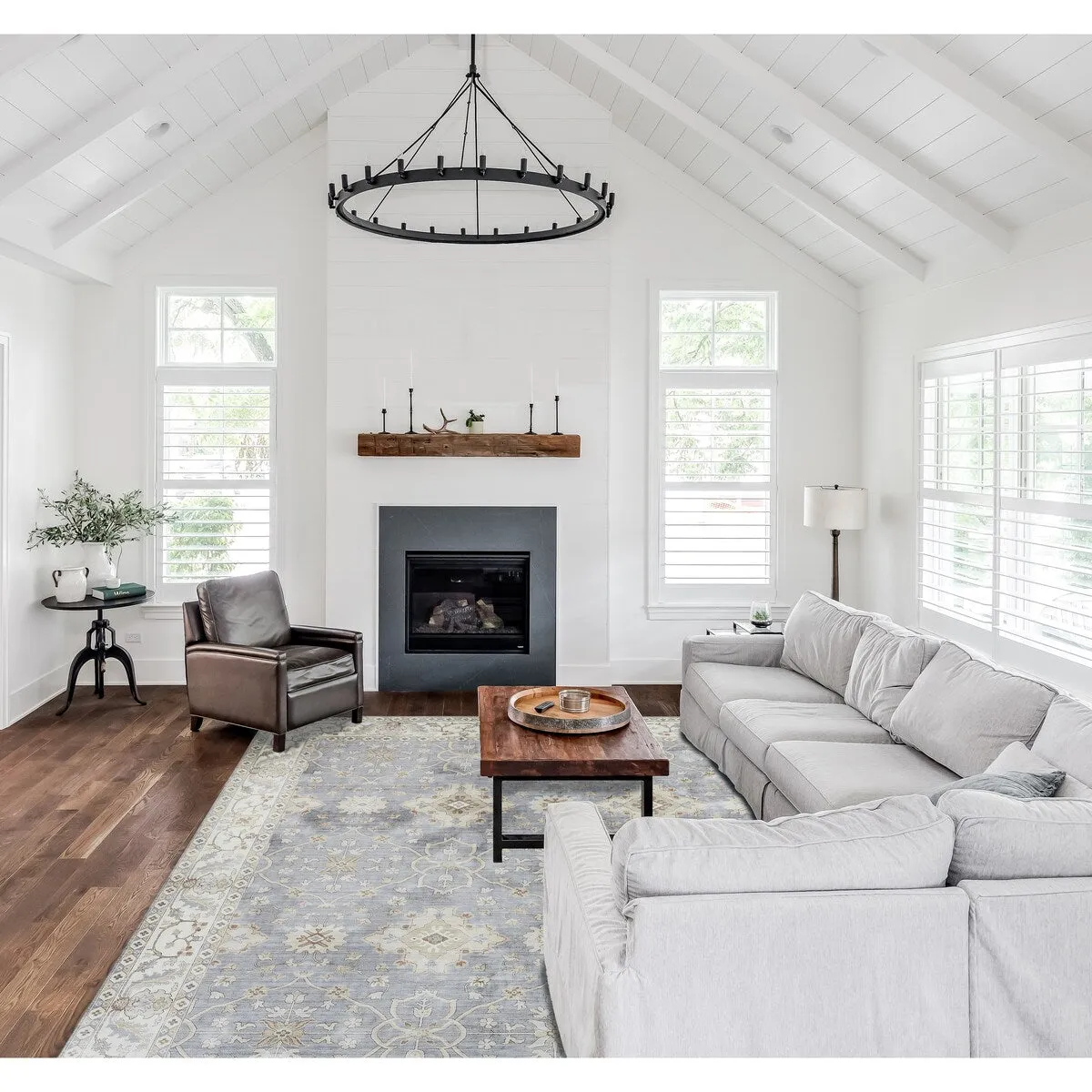 Creative Home Ideas Washable Skid-Resistant Chenille Rug