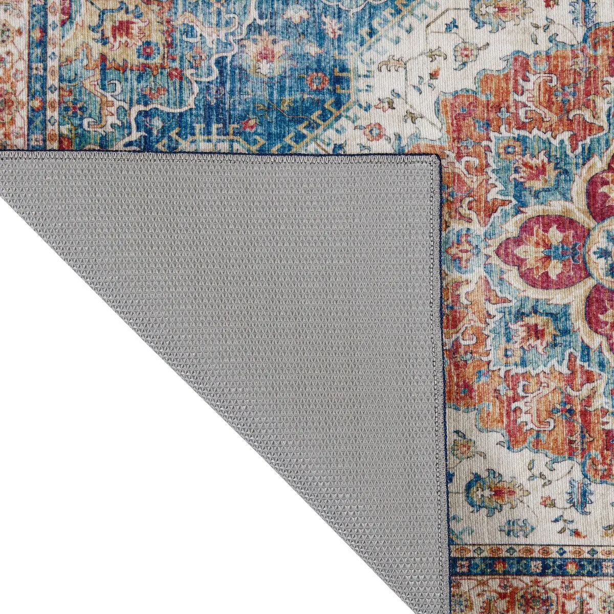 Creative Home Ideas Washable Skid-Resistant Chenille Rug
