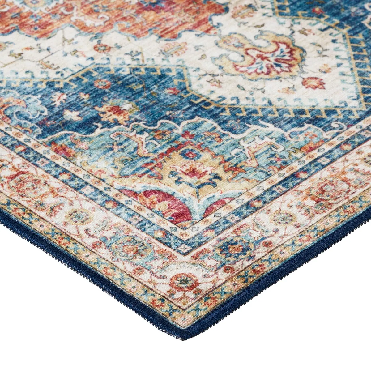 Creative Home Ideas Washable Skid-Resistant Chenille Rug