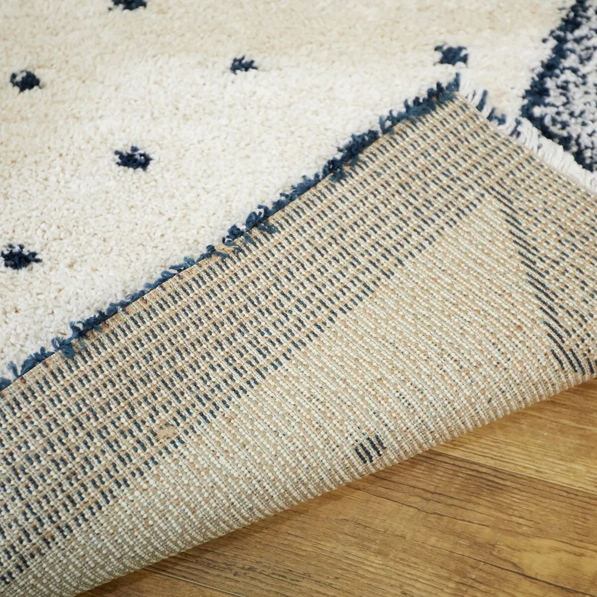 Crivelli Geometric Polka Dot Shag Area Rug