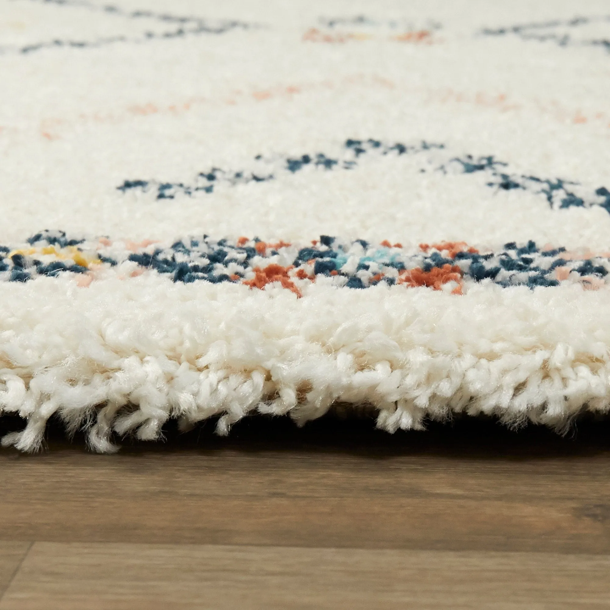 Culver Southwestern Diamond Shag Area Rug