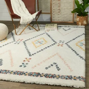 Culver Southwestern Diamond Shag Area Rug
