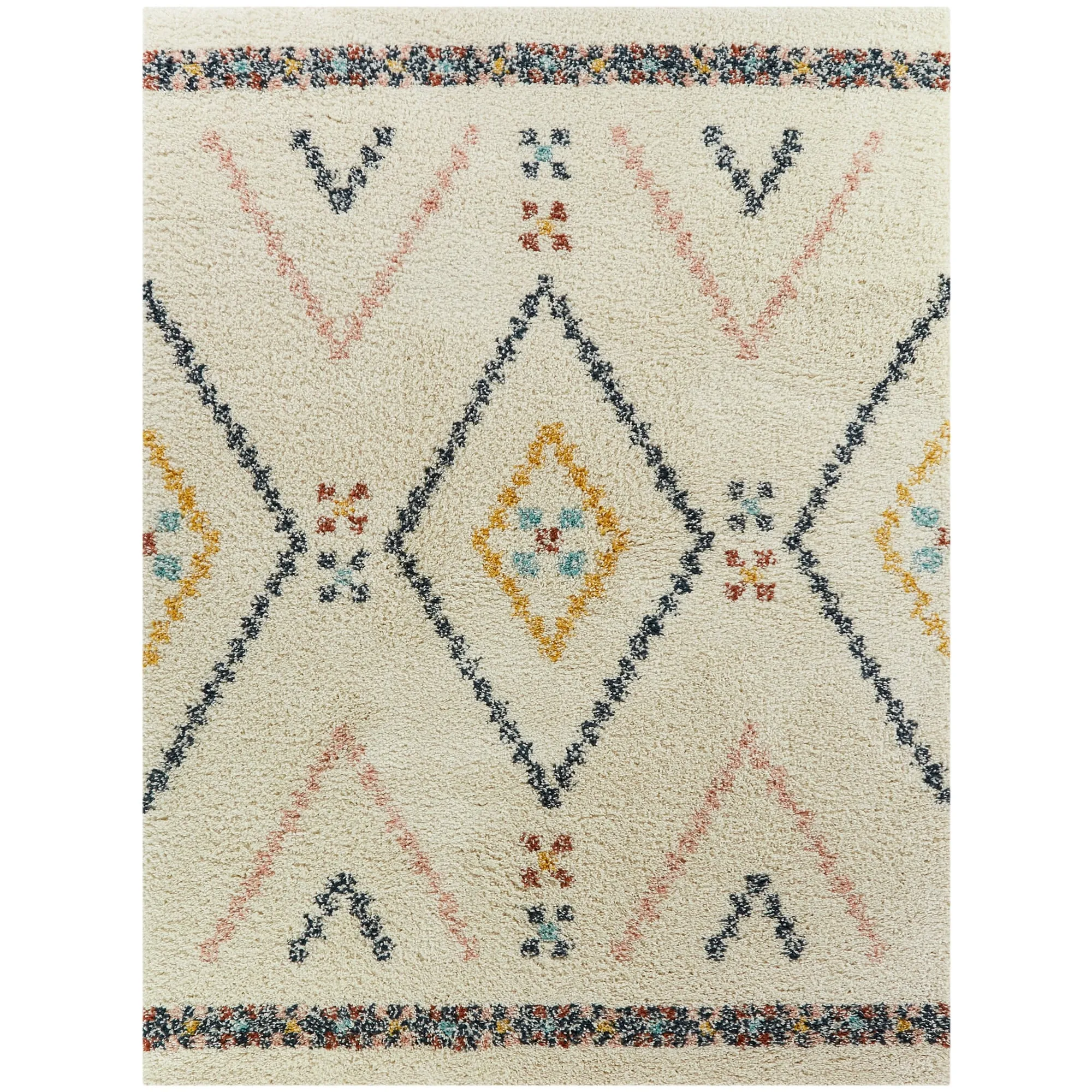 Culver Southwestern Diamond Shag Area Rug