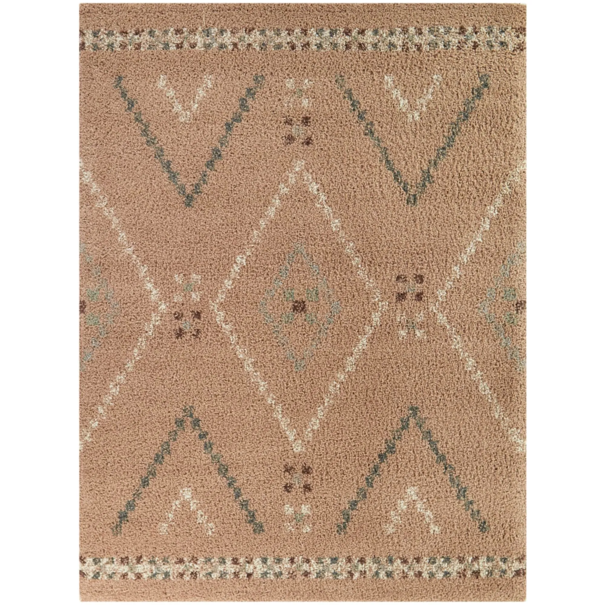 Culver Southwestern Diamond Shag Area Rug